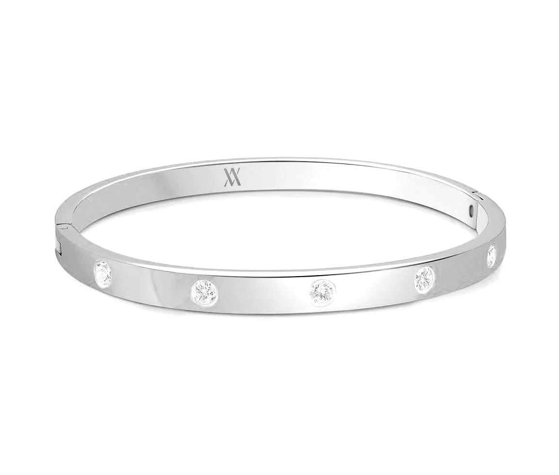 Bracelet bangle avec cubiques SWBG114