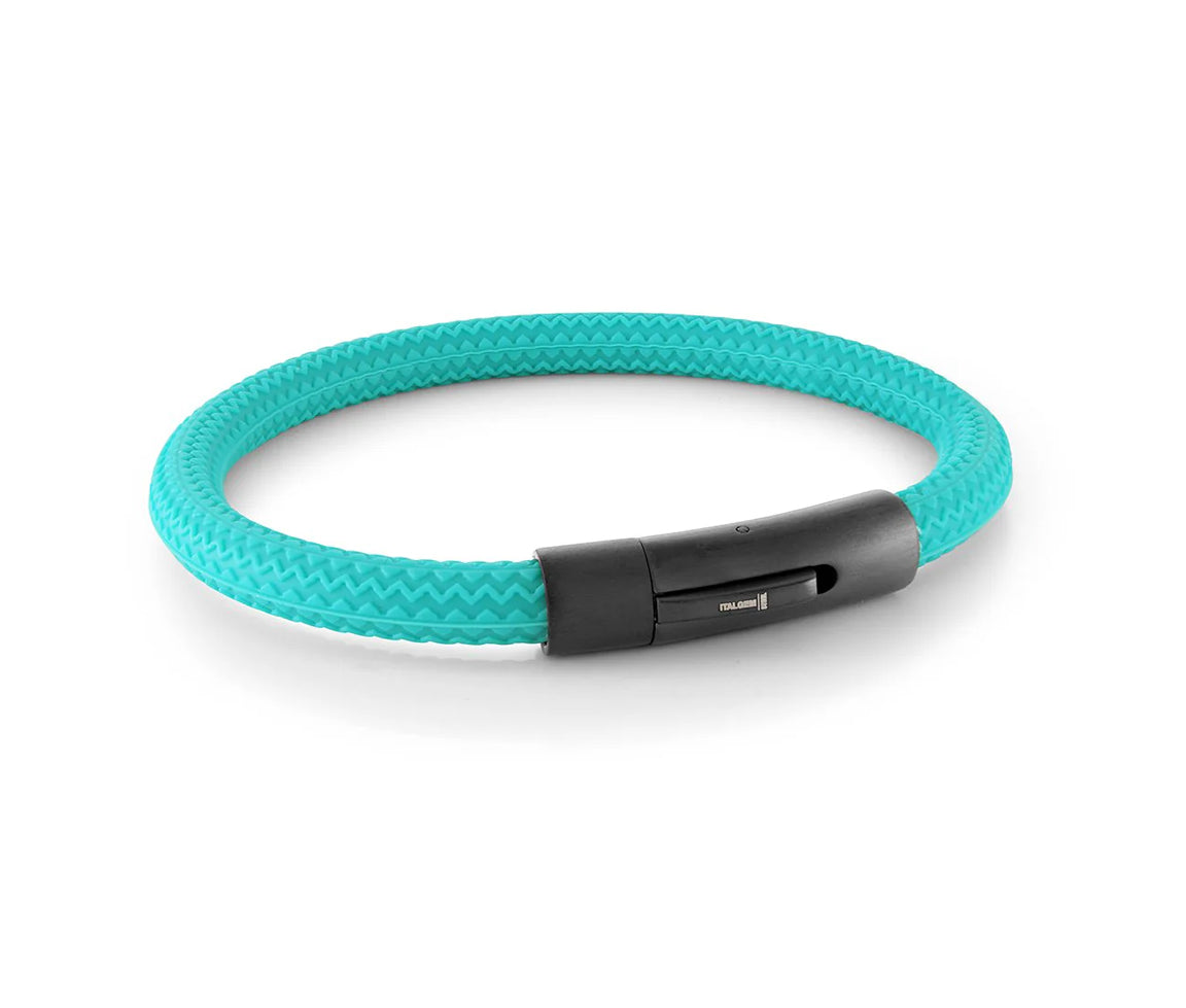 Bracelet en caoutchouc à motif pneu avec fermoir en acier SBR17/8