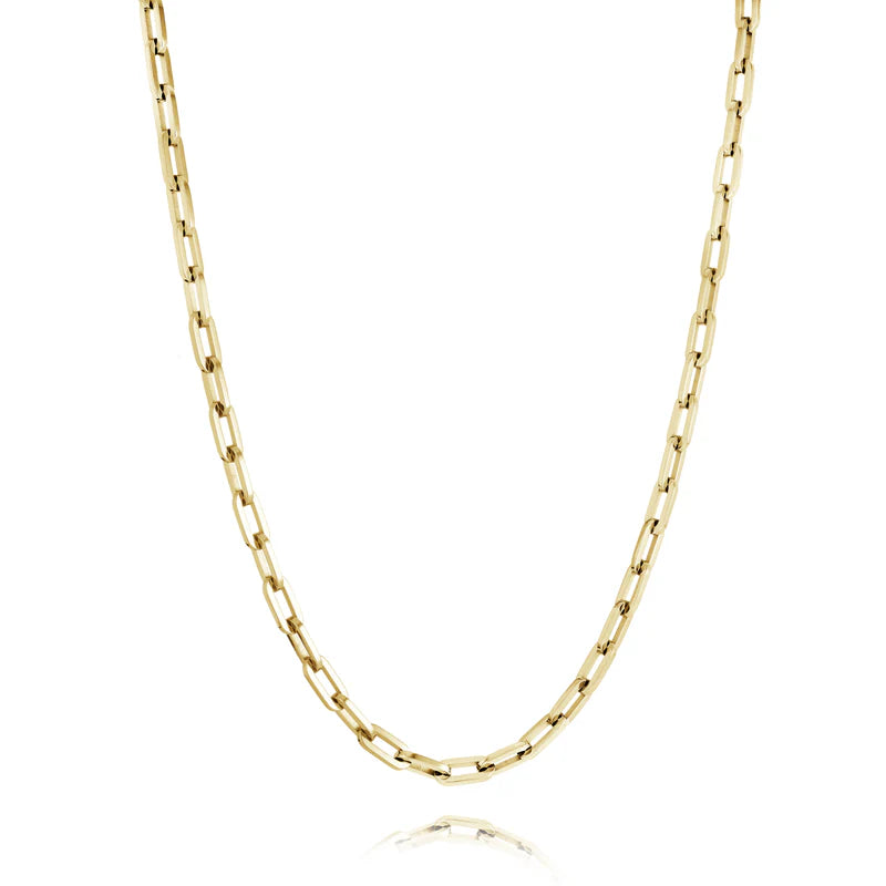 Collier à maillons ovales pvd or
