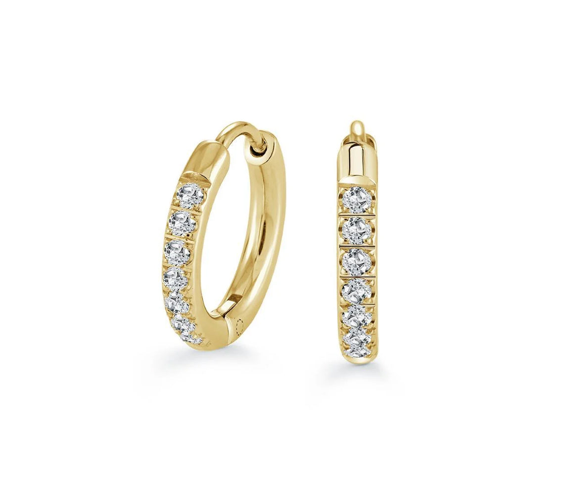 Boucles huggies avec Cz SEA418