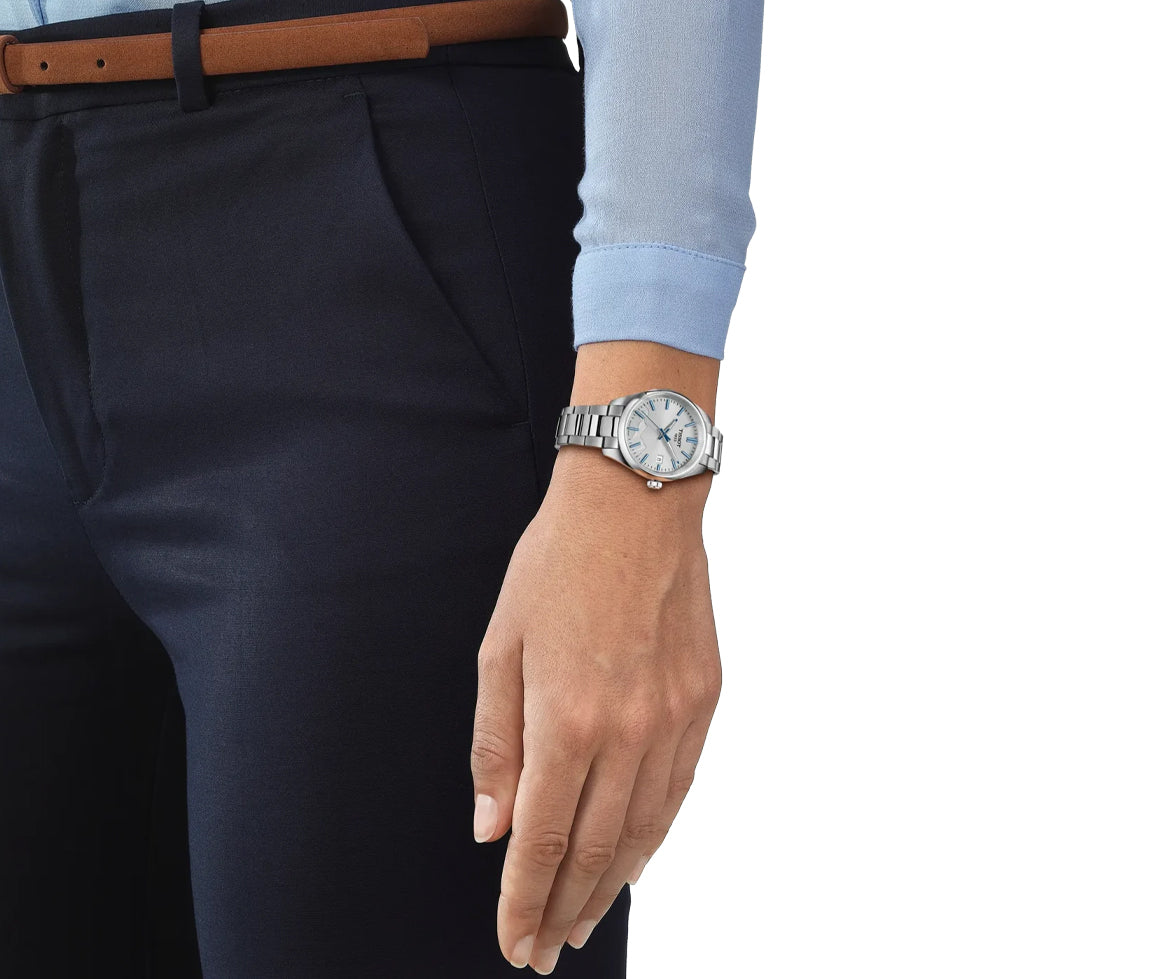 Tissot PR 100 Jungfraubahn 34 mm cadran argent