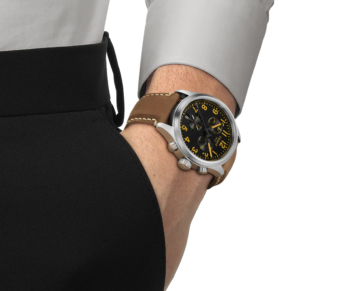 Tissot Chrono L 42 mm cadran tan