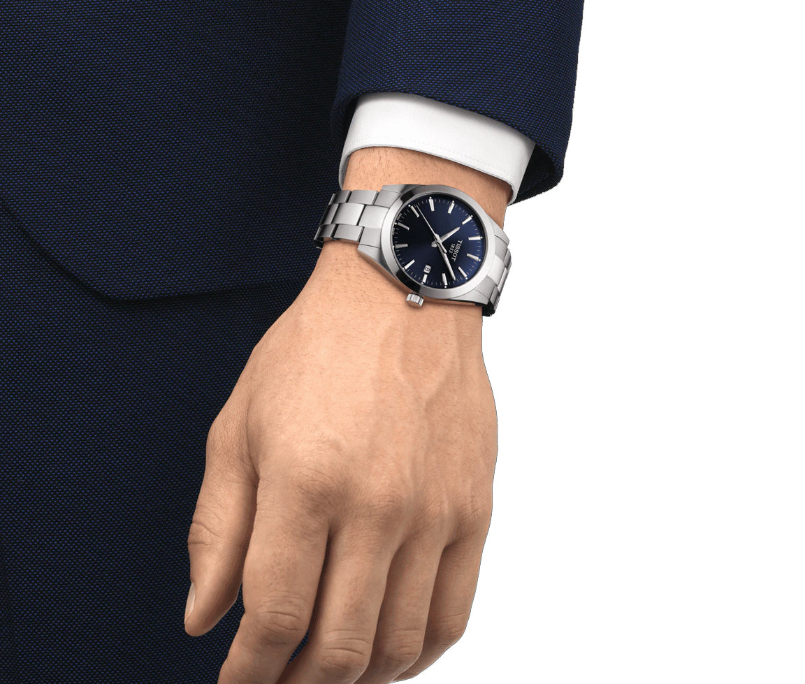 Tissot Gentleman 40 mm cadran bleu