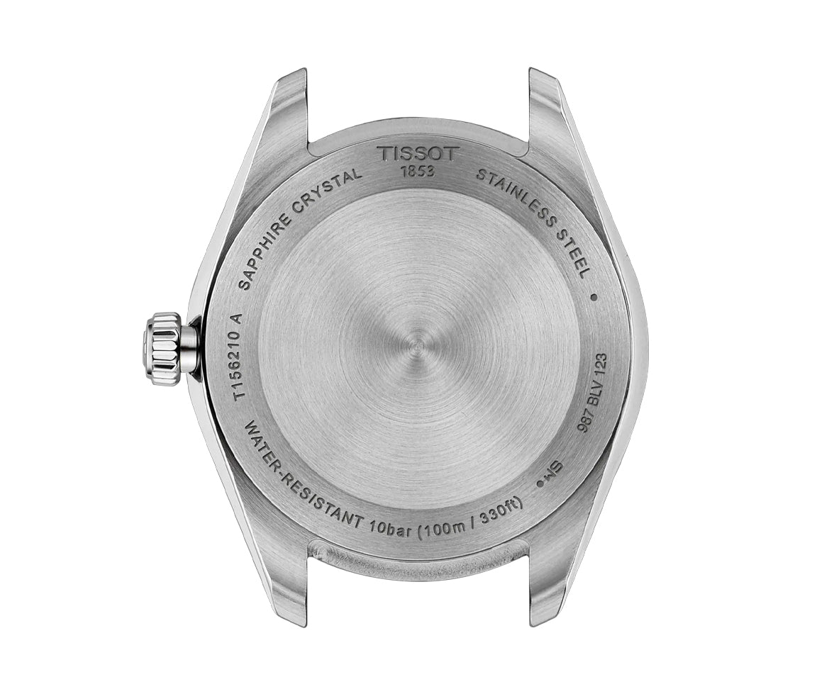 Tissot Ballade 34 mm cadran argent, deux tons or