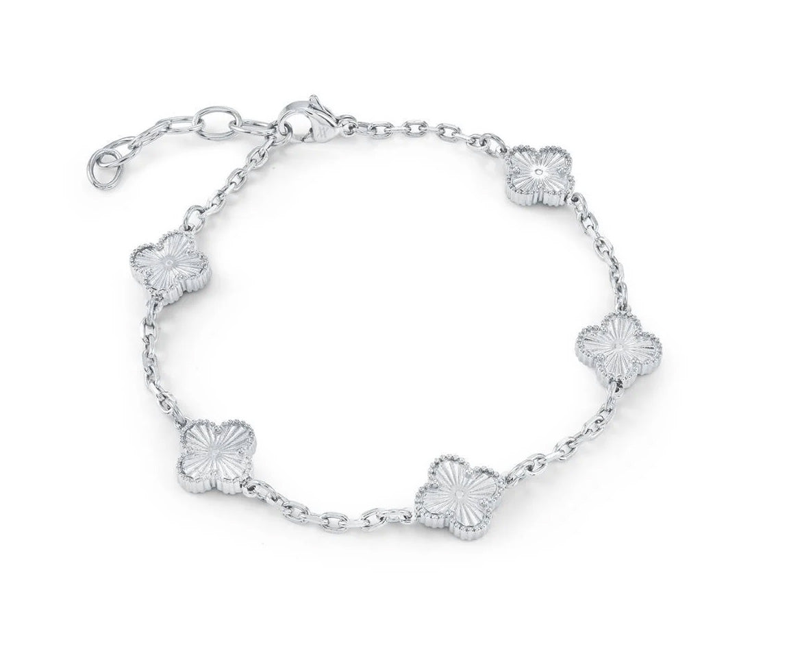 Bracelet trèfles en acier SWB258/75