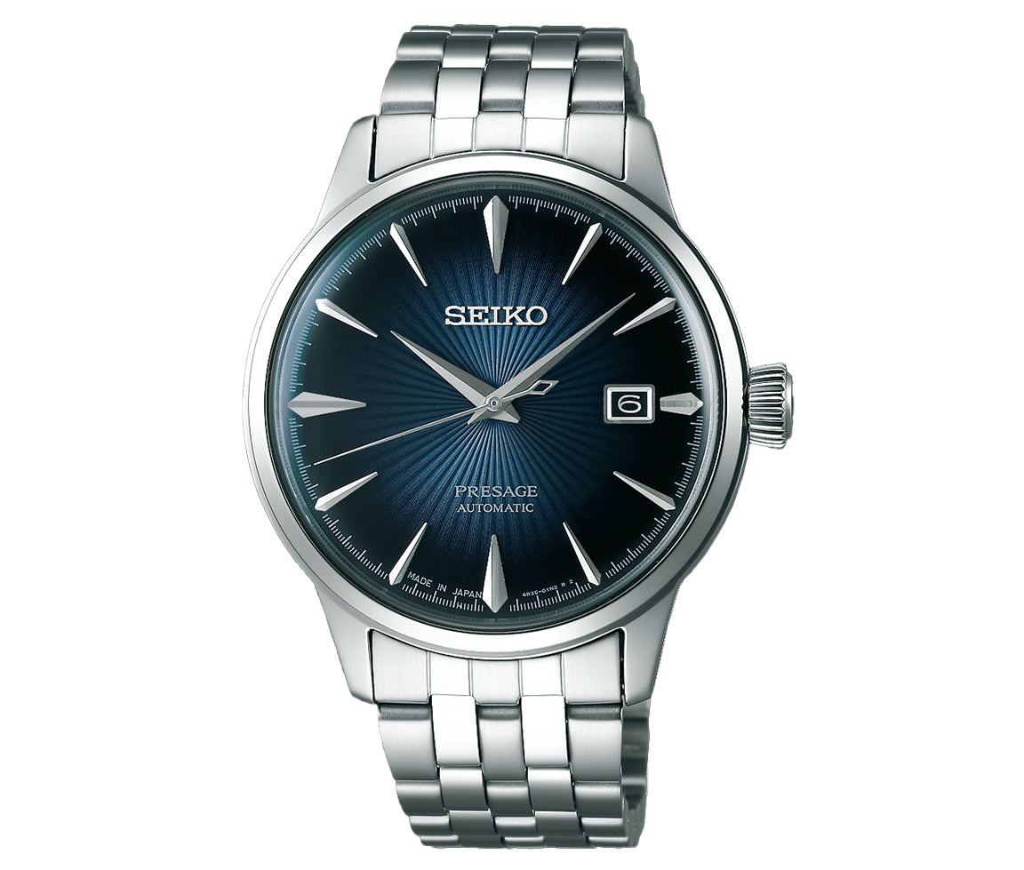 Seiko Presage Cocktail Time 40.5 mm cadran bleu foncé