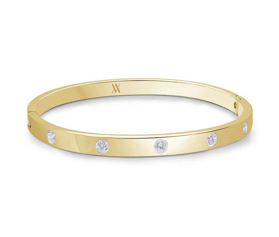 Bracelet bangle avec cubiques SWBG114GO