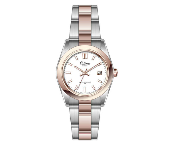 Montre Orlean en acier/PVD or rose ME3413