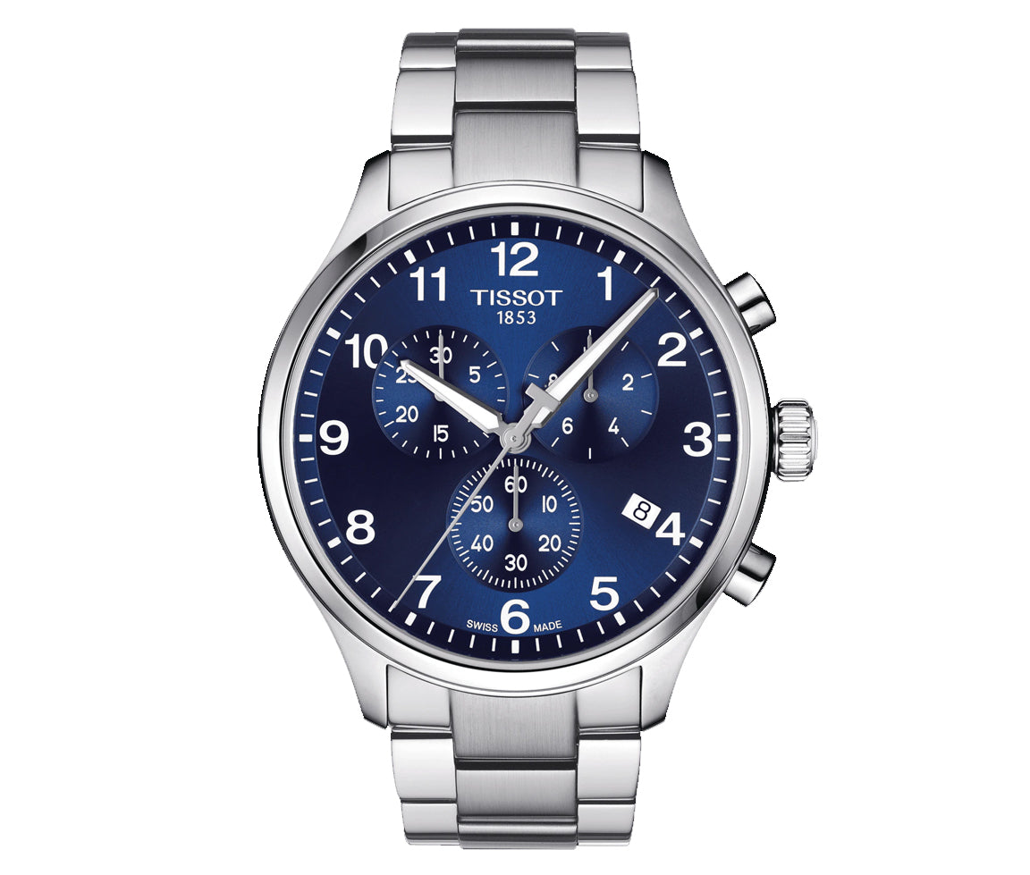 Tissot Chrono XL 45 mm cadran bleu