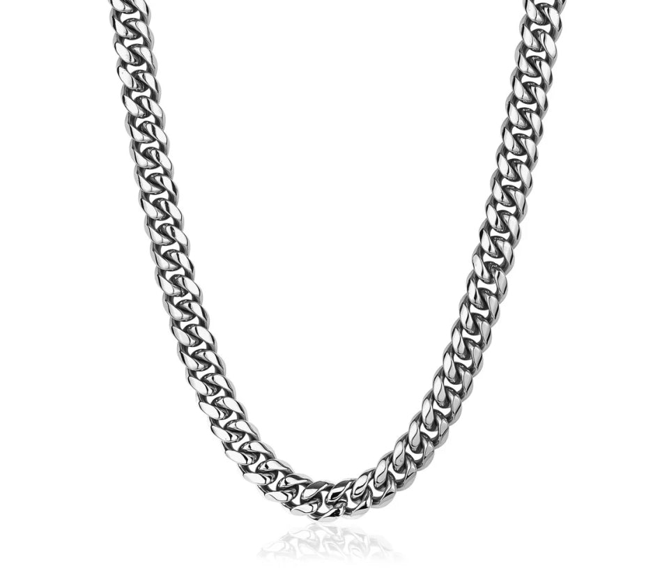 Chaine maille cubaine acier